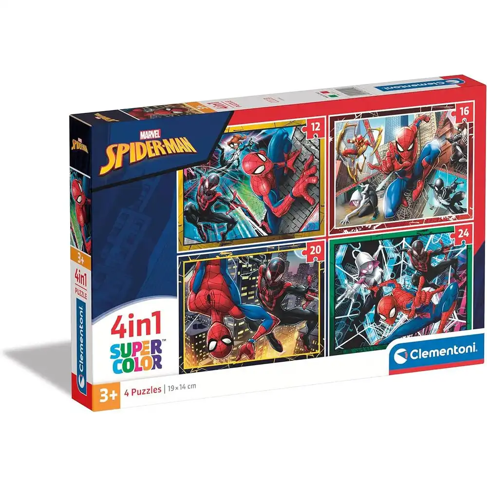 Clementoni - Marvel Spiderman (12+16+20+24) Pieces - 21515