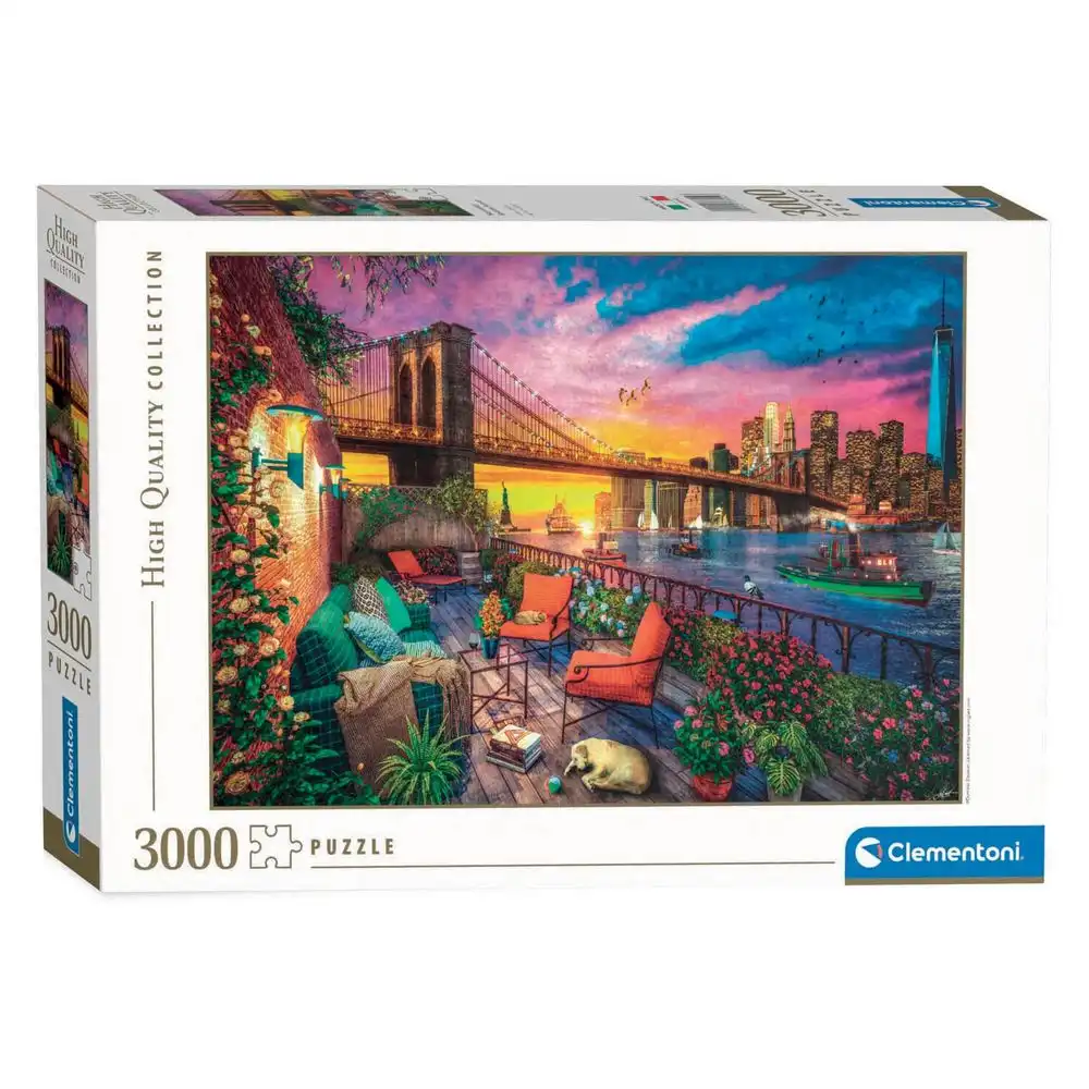 Clementoni - Manhattan Balcony Sunset Puzzle 3000 Pieces - 33552