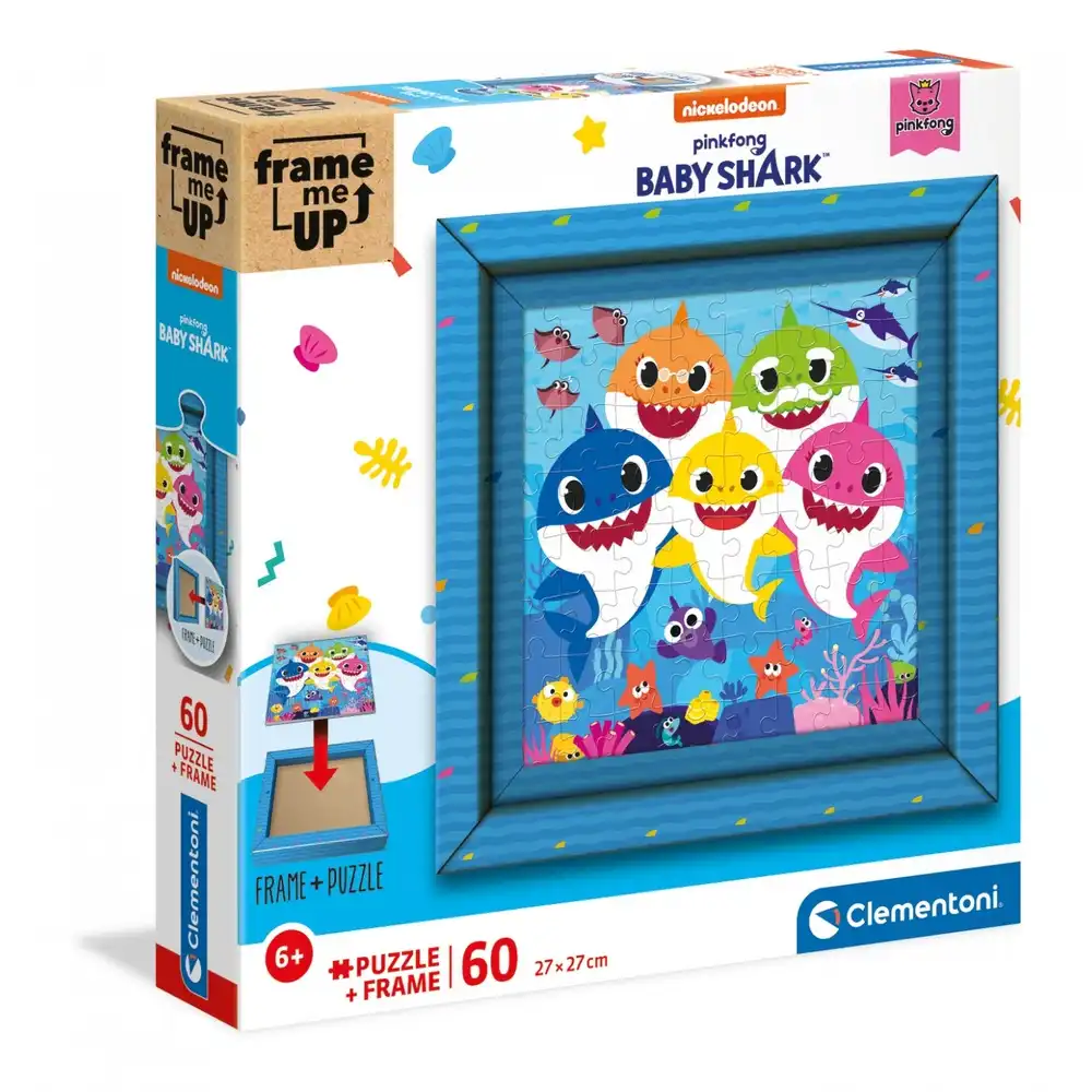 Clementoni - Frame Me Up Baby Shark Puzzle 60 Pieces - 38807