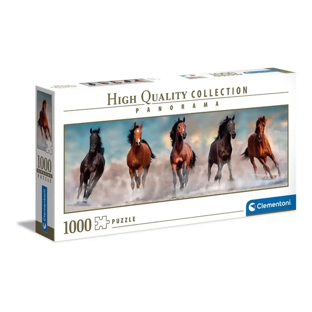 Clementoni - Horses Panorama Puzzle 1000 Pieces - 39607