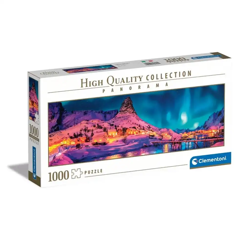 Clementoni - Colorful Night Over Lofoten Islands Panorama Puzzle 1000 Pieces - 39747