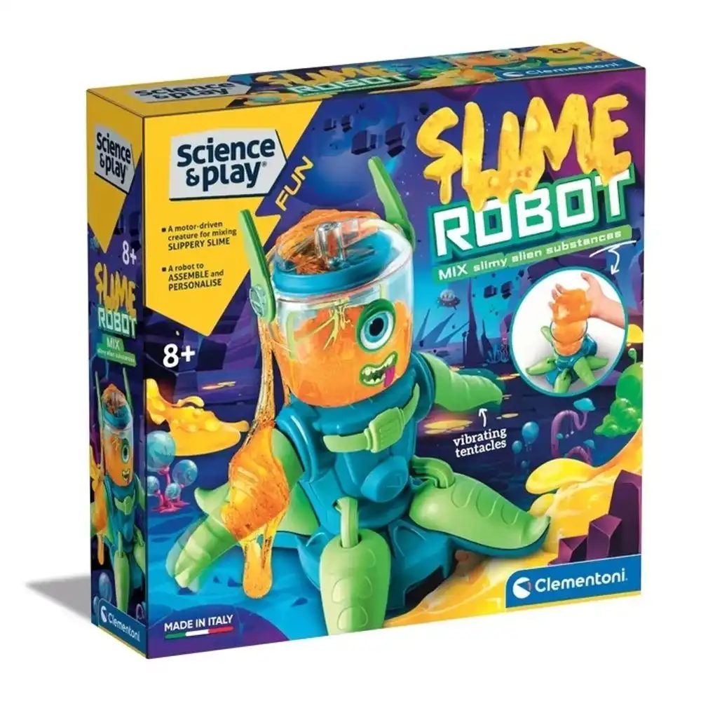 Clementoni - Science & Play Creative Kit Make your own Slime Robot - 61354