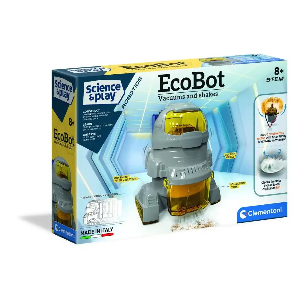 Clementoni - Science Museum EcoBot Vacuums and Shakes - 75040