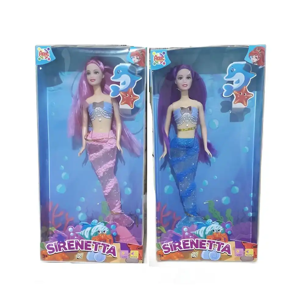 Sirenetta Mermaid Doll with Lights & Sounds 2 Random Styles - HJ359