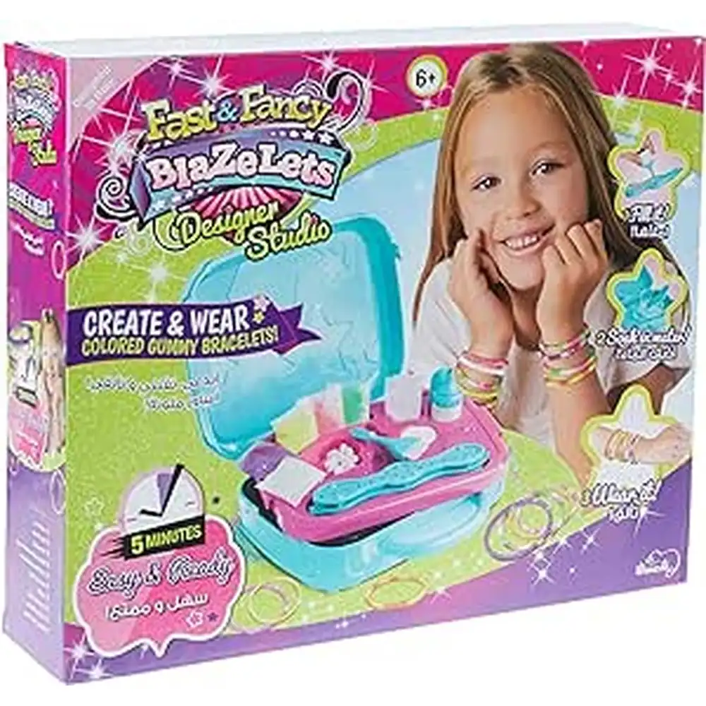 Blaze Girl Blazelets Rings Suitcase Create Your Own Gummy Ring - Multicolor, 1 - MMBLZ103