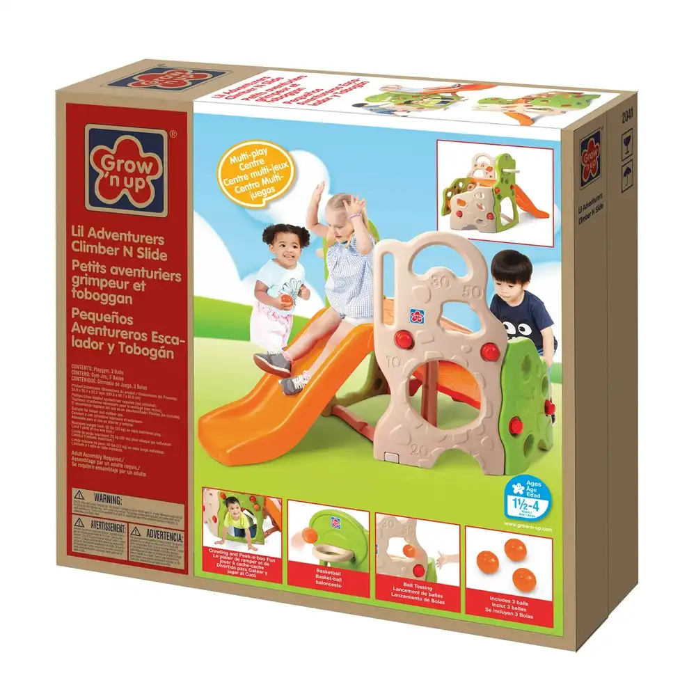 Grow'n Up - Lil Adventurers Climb & Play Slide - 2041