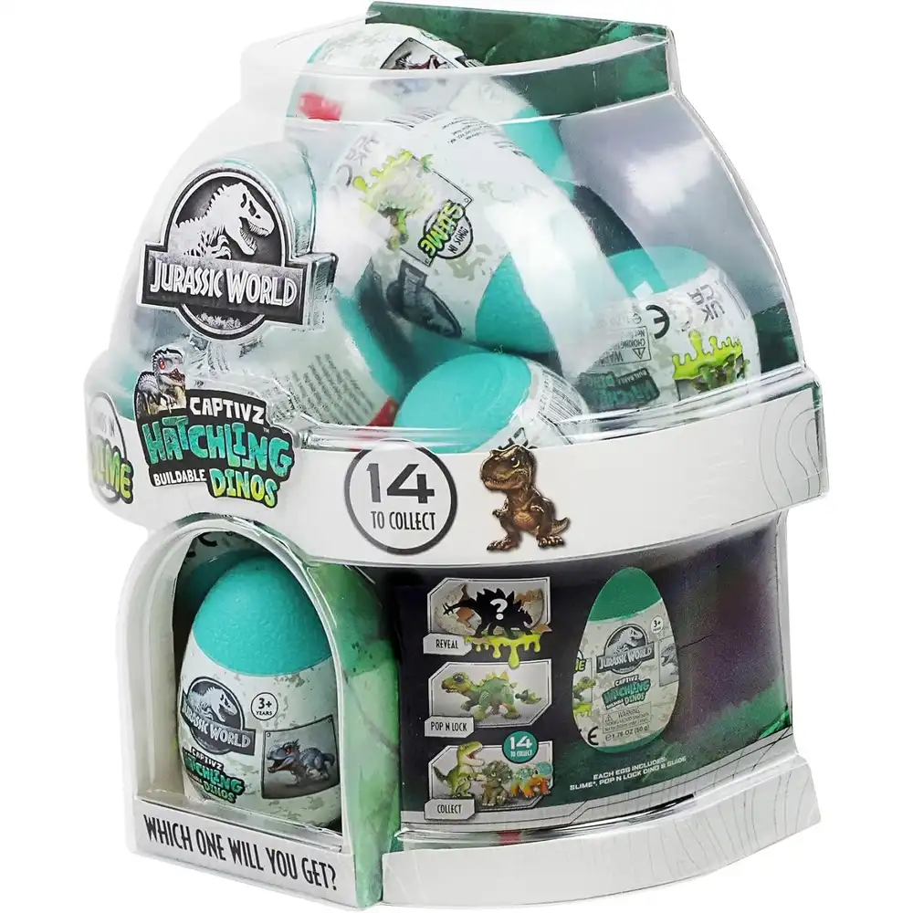 Jurassic World Captivz Hatchling Buildable Dinos with Dinosaur Mini Figures - 2764