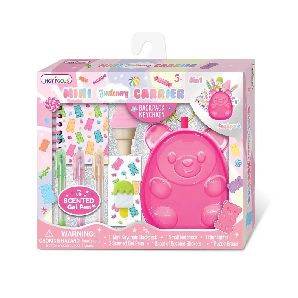 Hot Focus - Mini Stationery Carrier Gummy Bear Writing Fun Set