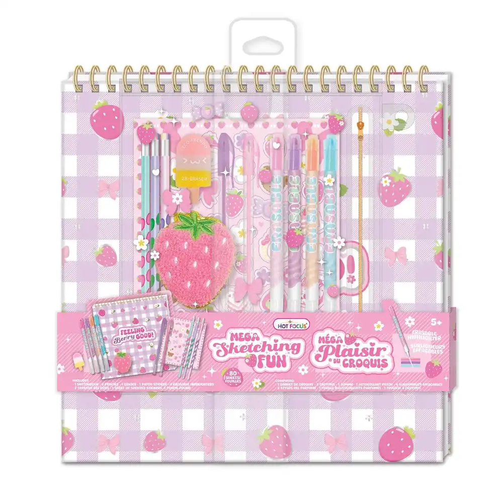 Hot Focus - Strawberry Mega Sketching Fun Art Set - 267SB | Toyagator