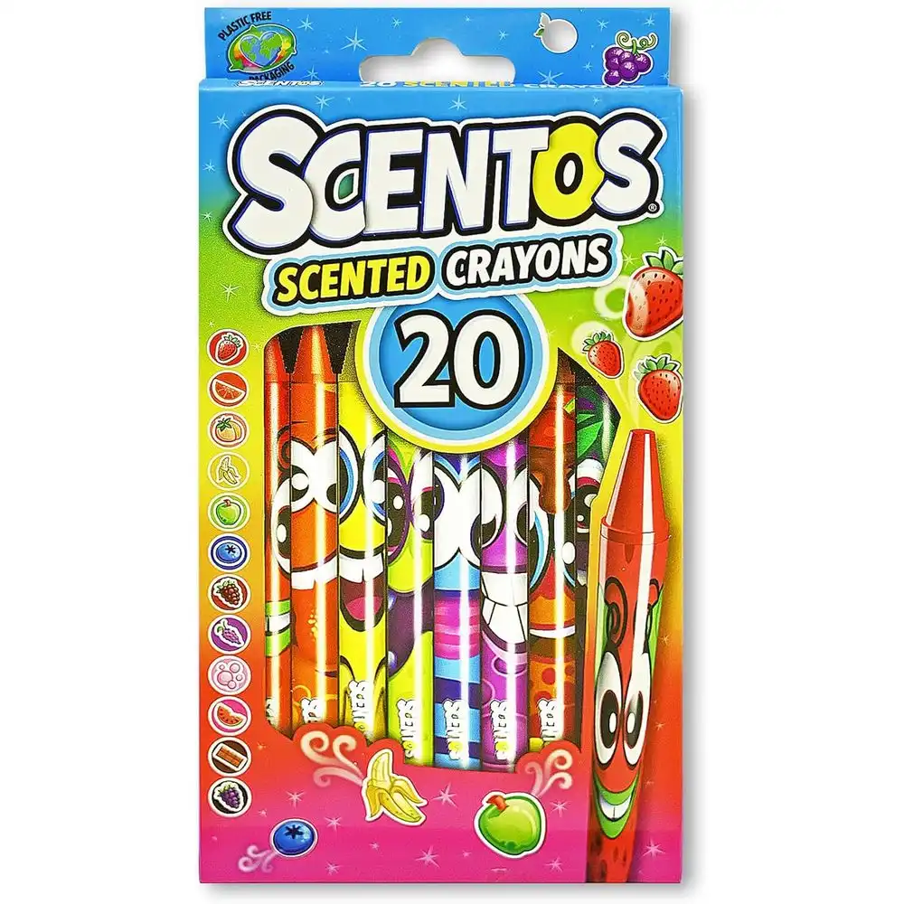 Scentos Scented Crayons 20 Assorted Colours - 40277