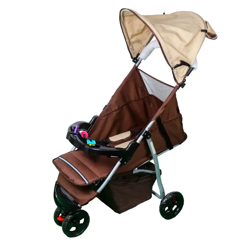 Baby Stroller 3 Wheels Khaki Color - A517