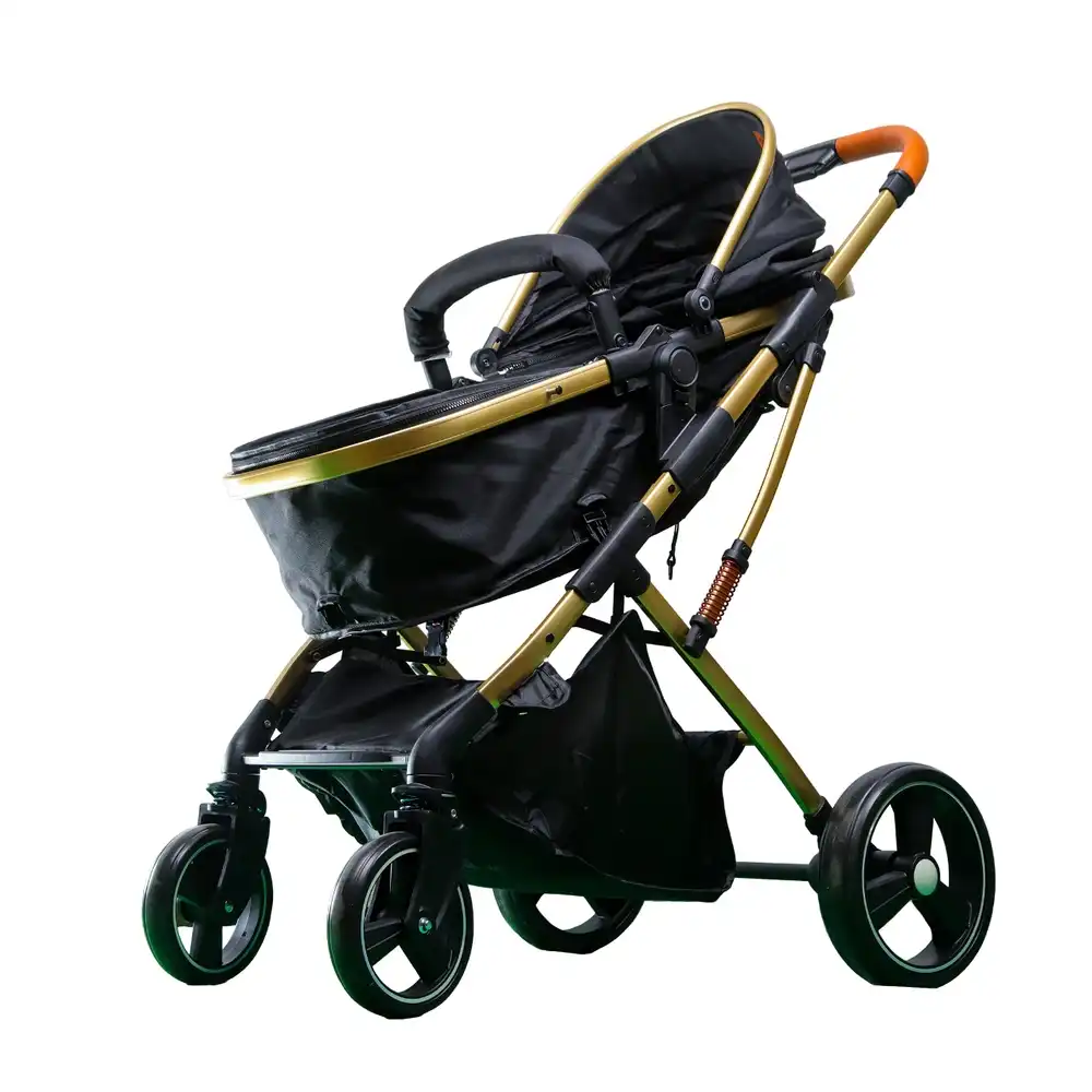 Luxury Baby Aluminum Stroller 2 in 1 Black - G6