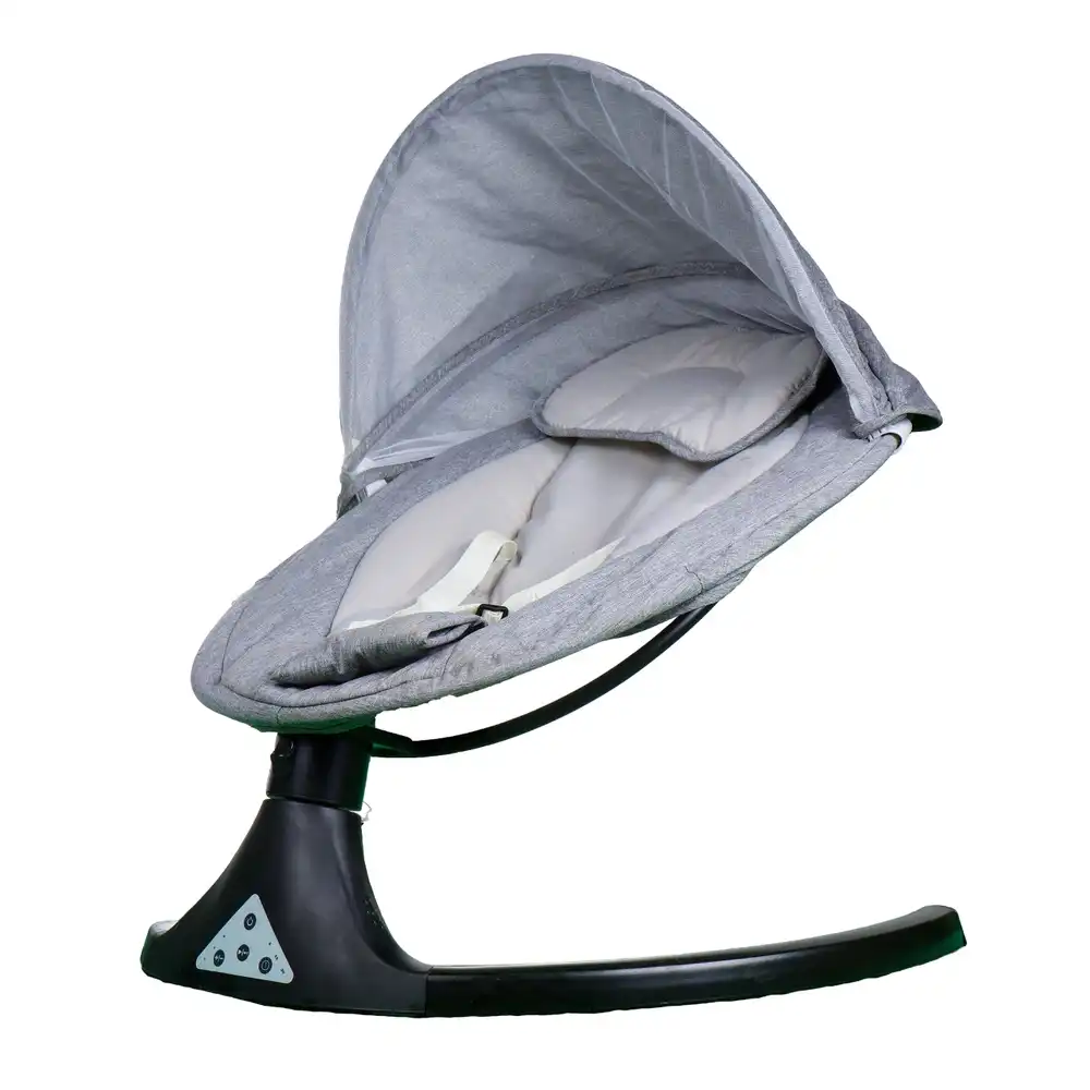 Feeding Dining Leather Chair 2 Levels Grey - 8125