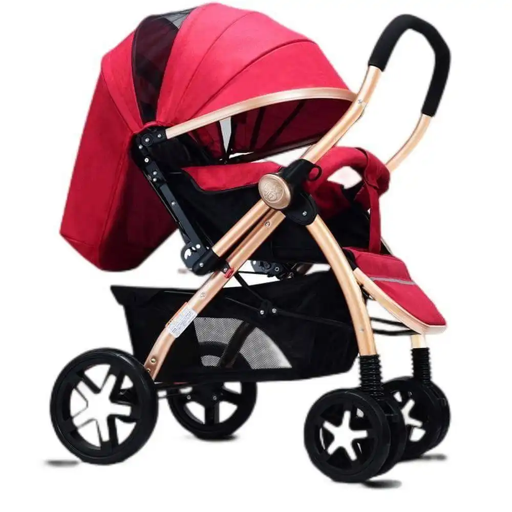 Big Baby Stroller for Kids (Red/Blue/Pink/Gray) - 859H
