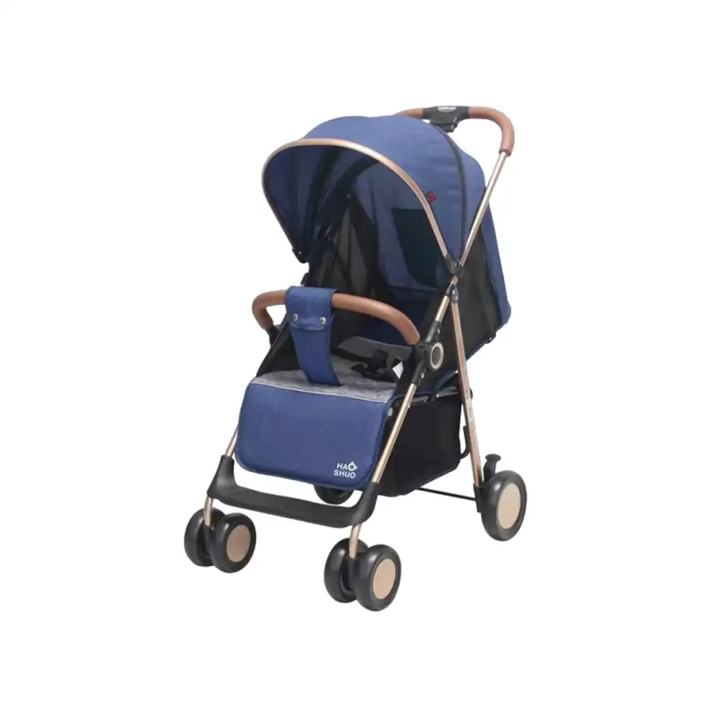 Folding Baby Stroller (Black/Purple/Blue) - T186