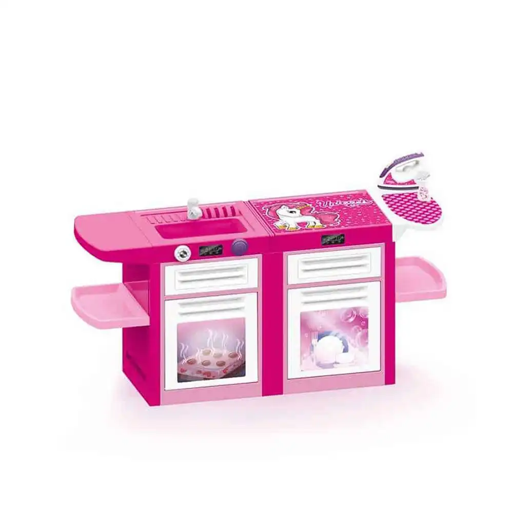 Dolu - Pink Unicorn 360° Kitchen Set 6-in-1 - 2547