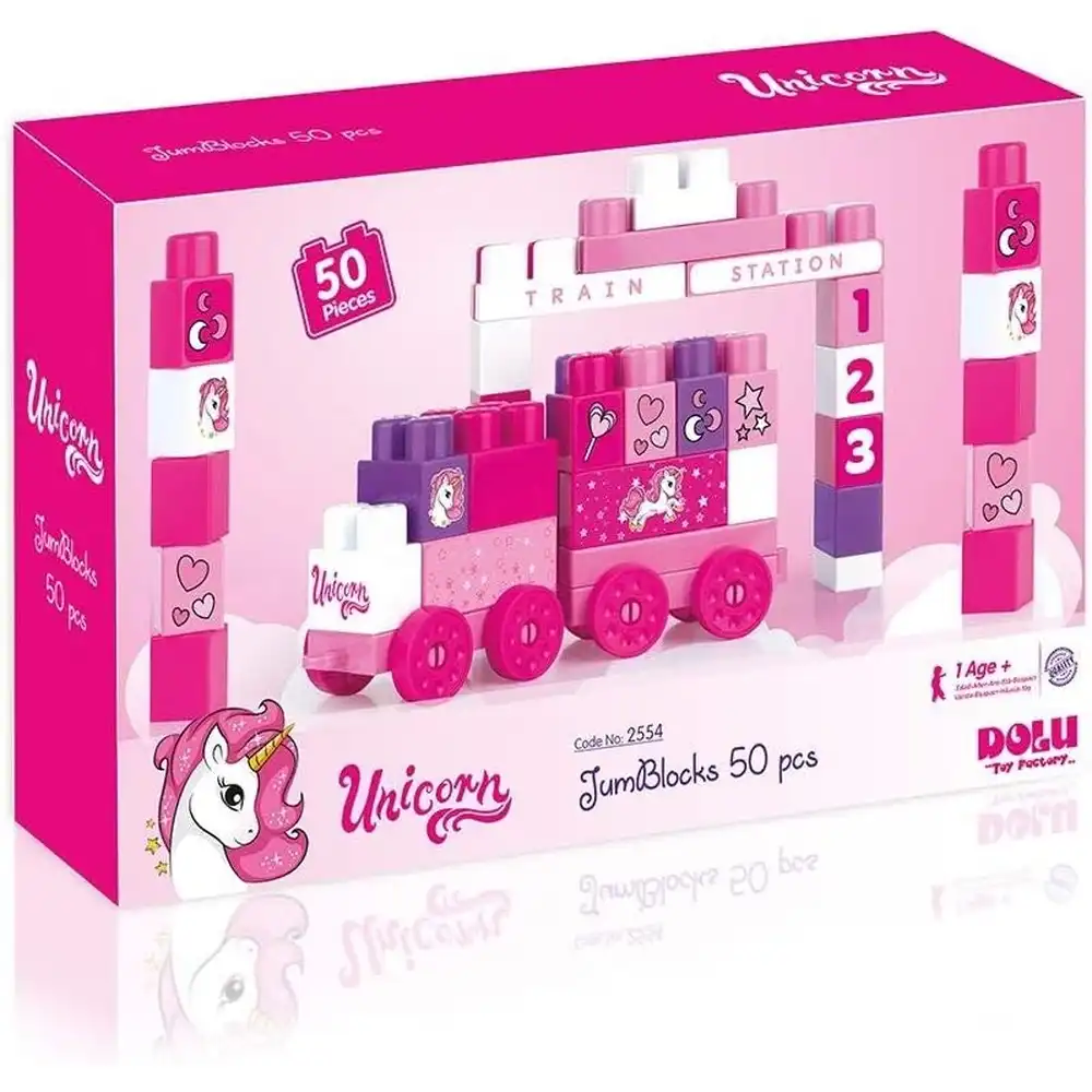 Dolu - Unicorn JumBlocks 50 Pieces - 2554