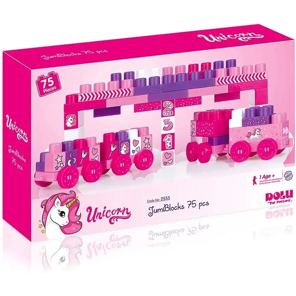 Dolu - Unicorn JumBlocks 75 Pieces - 2555