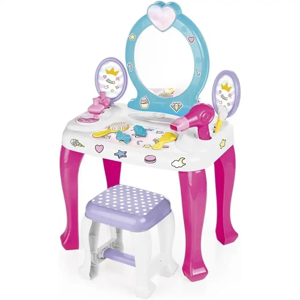 Dolu - Vanity Unicorn Dressing Table and Stool Set - 2568
