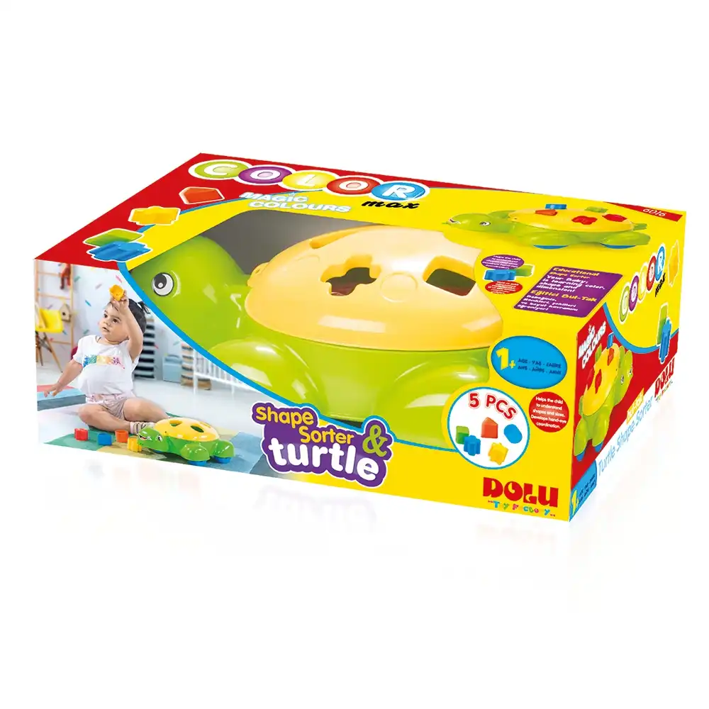 Dolu - Toy Factory Shape & Sorter Turtle 5 Blocks - 6016