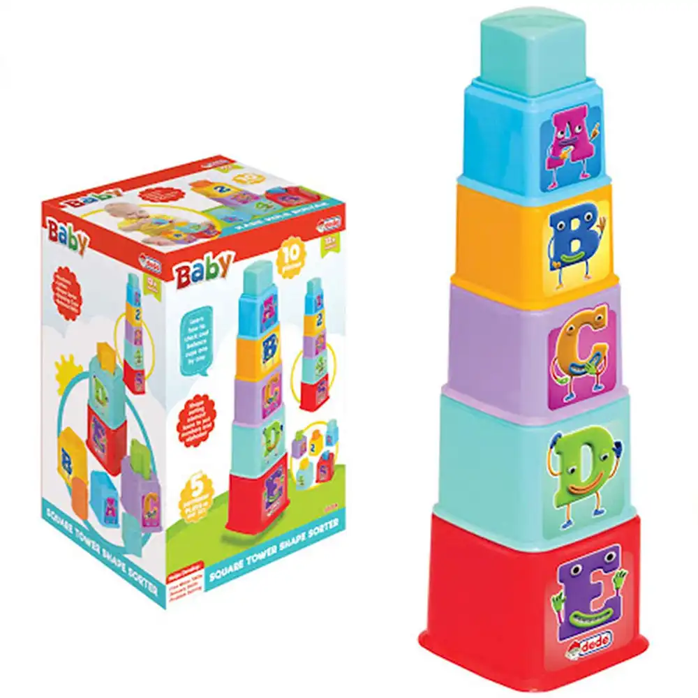 Dede - Square Tower Shape Sorter - 3464
