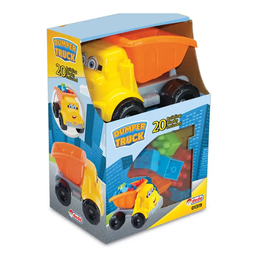 Dede - Small Dumper Truck With 20 Blocks - 3488