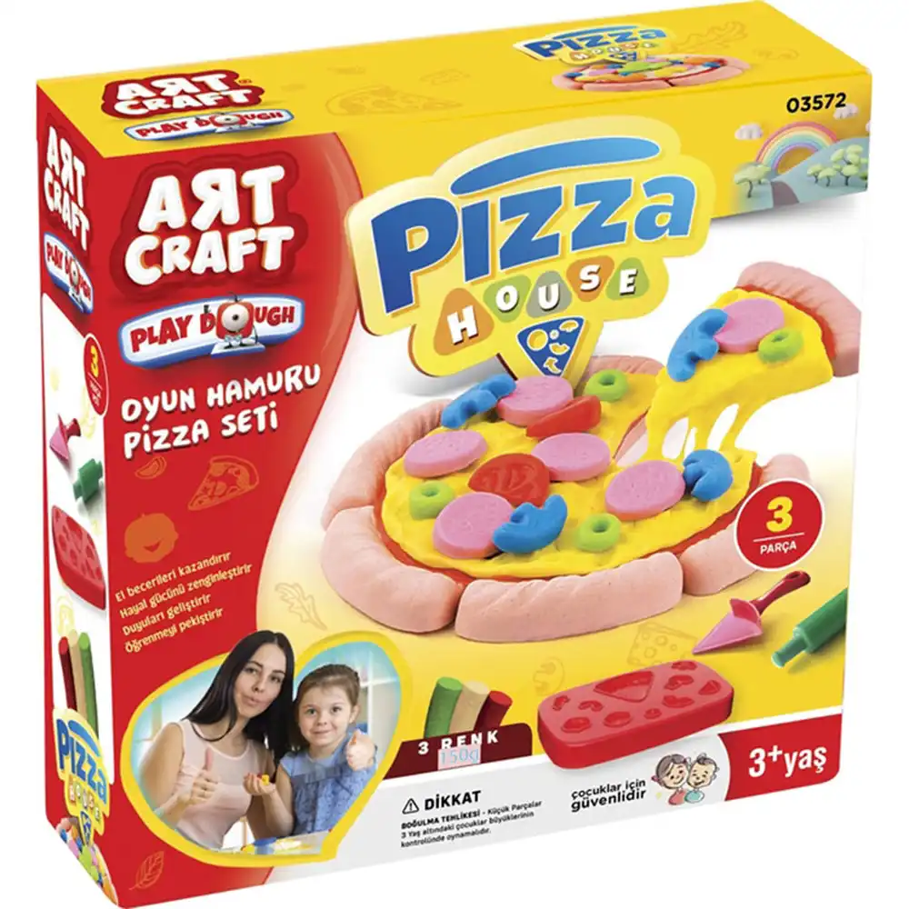 Dede - Pizza Play Dough Set 150 Gram - 3572