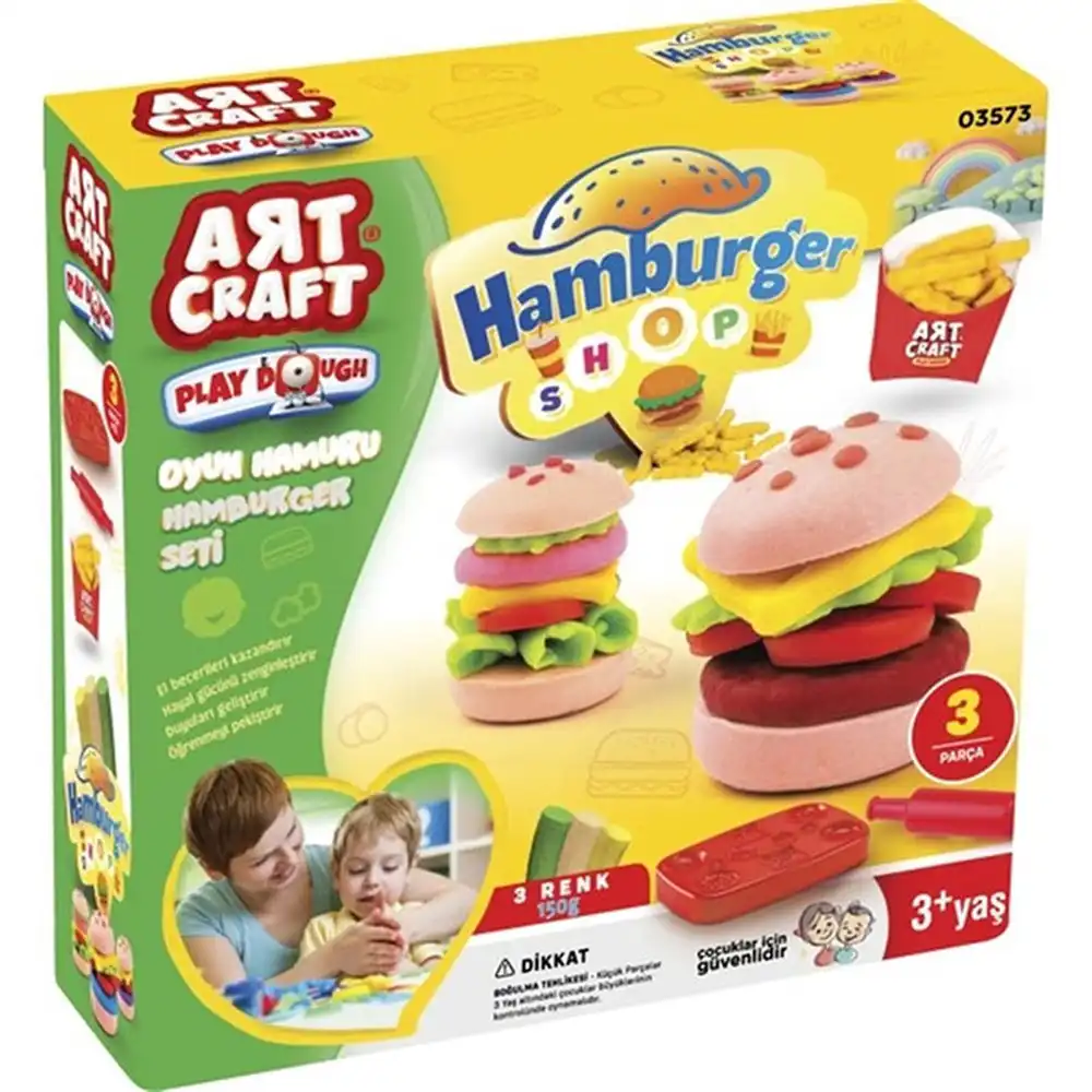 Dede - Hamburger Play Dough Set 150 Gram - 3573