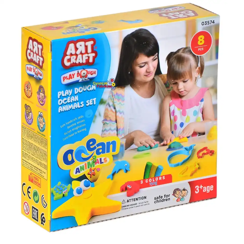 Dede - Ocean Animals Play Dough Set 150 Gram - 3574