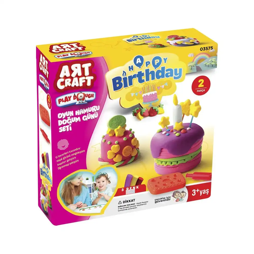 Dede - Birthday Play Dough Set 150 Gram - 3575