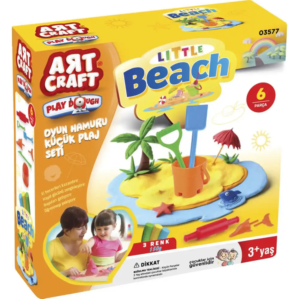Dede - Beach Play Dough Set 150 Gram - 3577