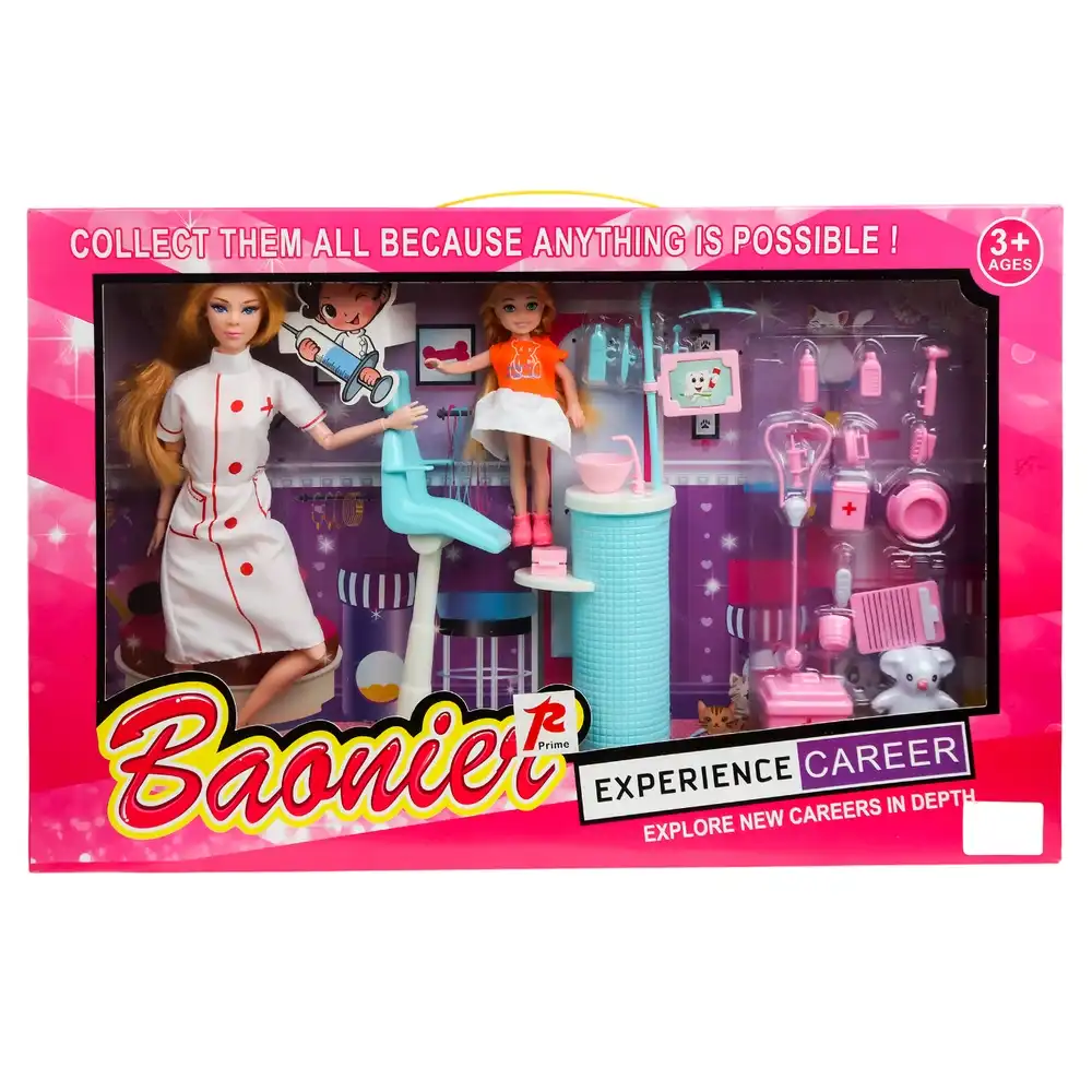 Baoniet Nurse Fashion Doll with Patient & Clinic Room - 6159