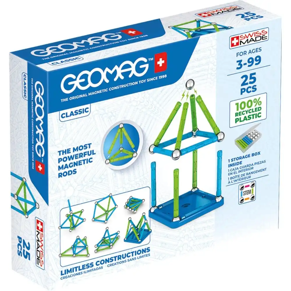 Geomag - Educational Classic Magnetic Rods 25 Pieces - 275