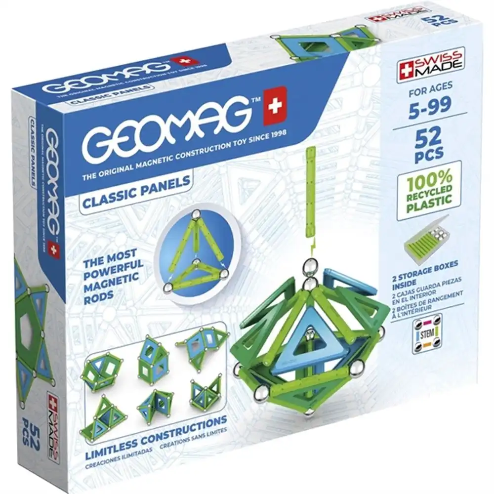 Geomag - Educational Classic Panels And Magnetic Rods 52 Pieces - 471