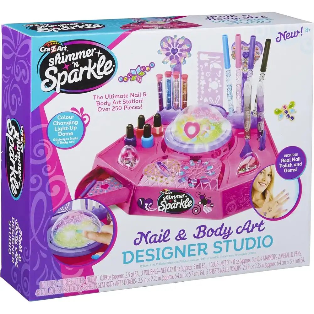 Cra-Z-Art Shimmer and Sparkle Nails & Body Art Designer Studio - 12560
