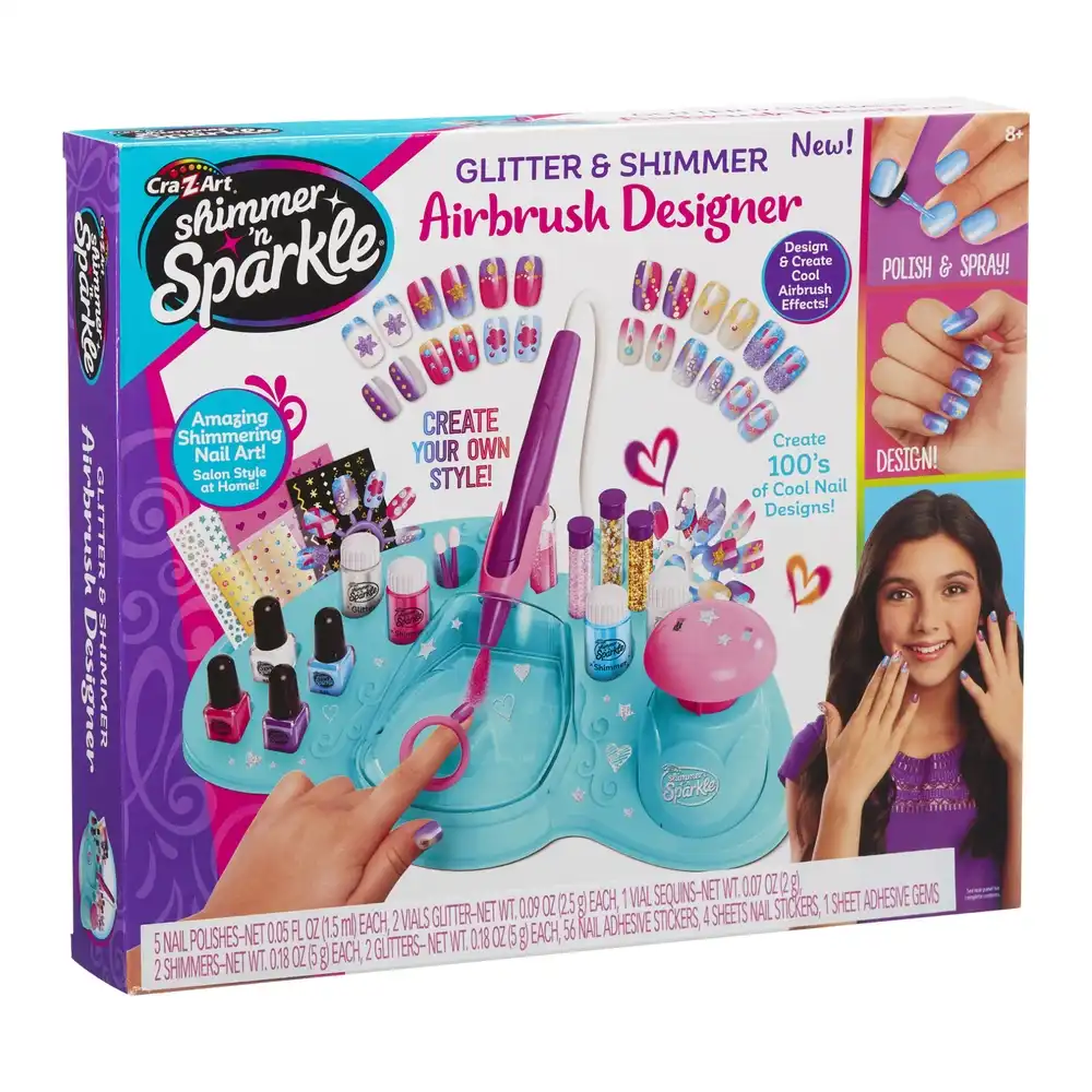 CraZArt - Shimmer & Sparkle Glitter Airbrush Designer Nail Art - 17340