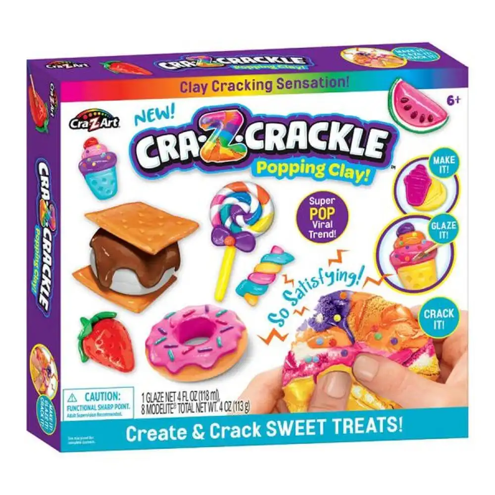CraZArt - CRA-Z-Crackle Poping Clay Create & Crack Sweet Treats - 25074INT