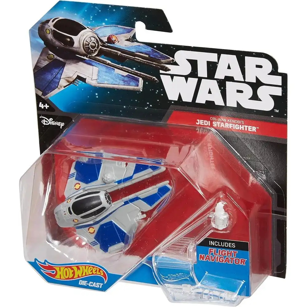 Mattel - Hot Wheels Star Wars Starship Jedi Interceptor Vehicle - CGW65