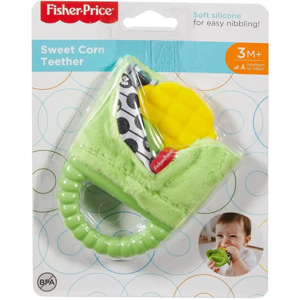 Fisher Price - Sweet Corn Silicon Teether - Green - DRD85
