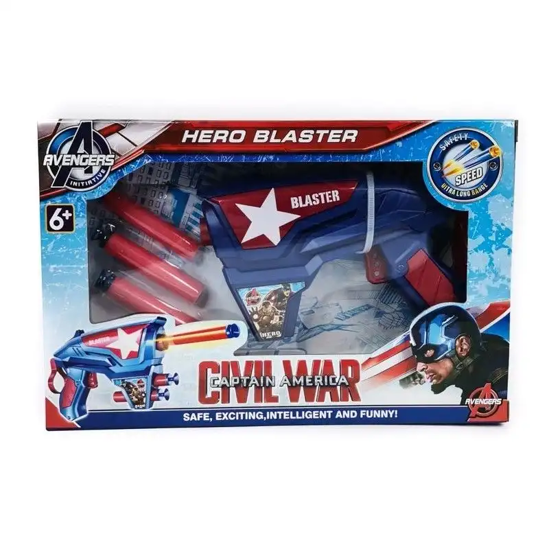Captain America Civil War Hero Blaster with 3 Foam Bullets - SB383