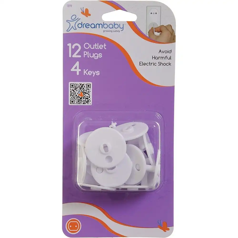 Dreambaby - Cover Electric Shocks with 12 Plugs & 4 Keys - F899