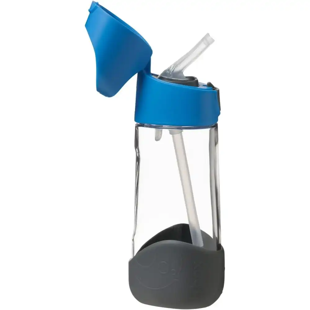 B.Box - Tritan Drink Bottle 450ML With Flip Top Lid - Blue - 444