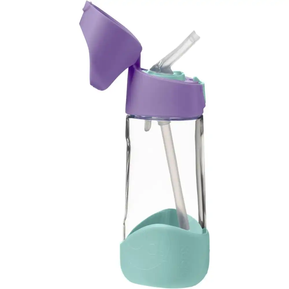 B.Box - Tritan Drink Bottle 450ML With Flip Top Lid - Purple - 500303