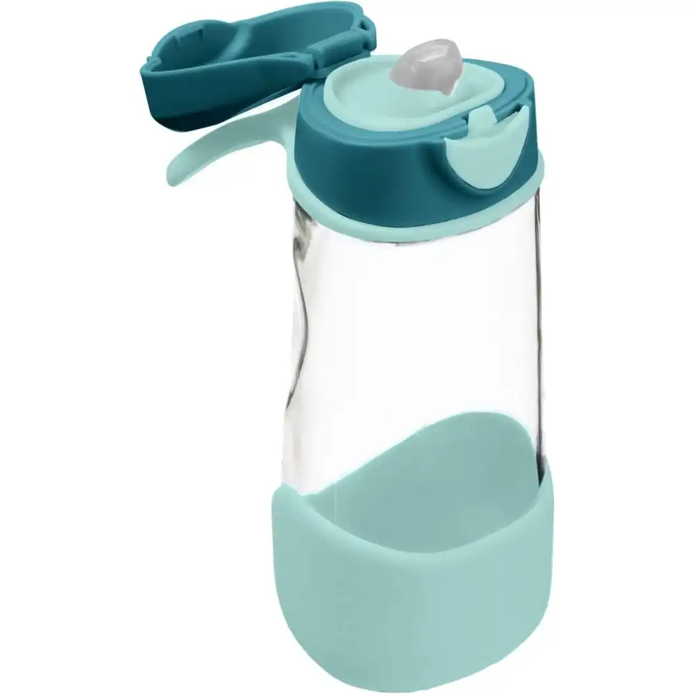 B.Box - Sport Spout Drink Bottle 450ML With Flip Top Lid - Green - 445