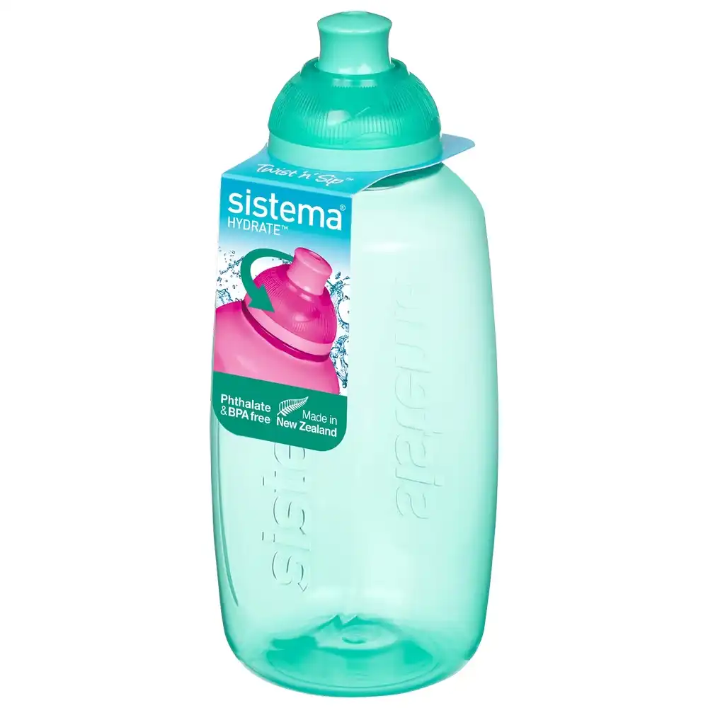 Sistema - Twist ‘N’ Sip Hydrate Bottle 380 ML - Green - 2009
