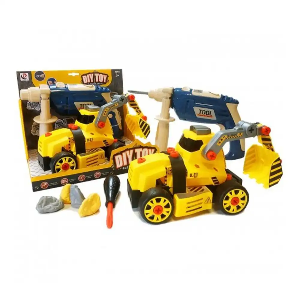 Diy Truck Assemble Toy With Electric Drill Tool Set - 9905